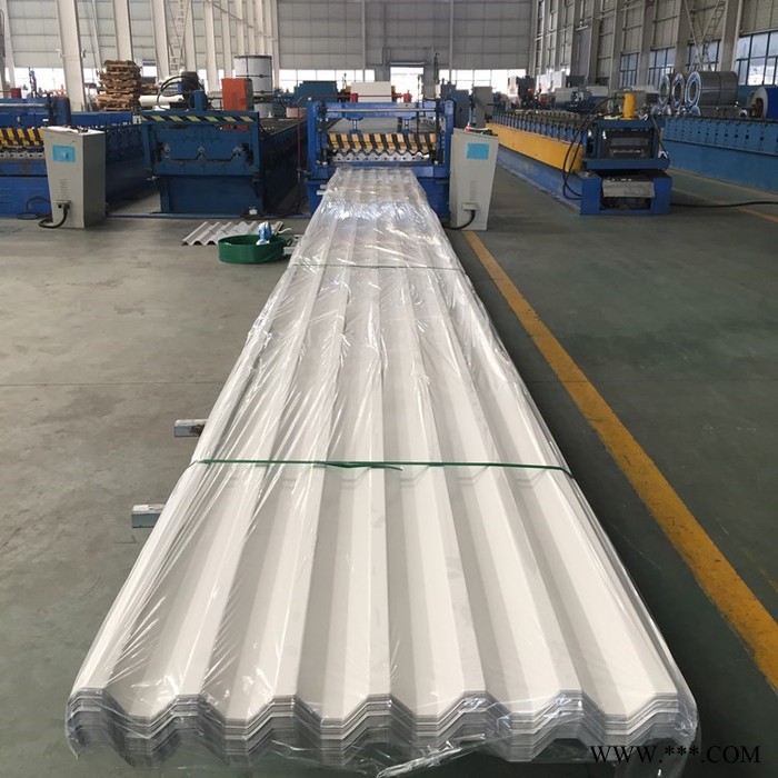 750彩钢瓦 瓦楞板 屋面瓦 屋顶 彩钢围挡围蔽 彩钢瓦房0.5mm厚红色蓝色 彩钢板厂家138 6248 5255图4