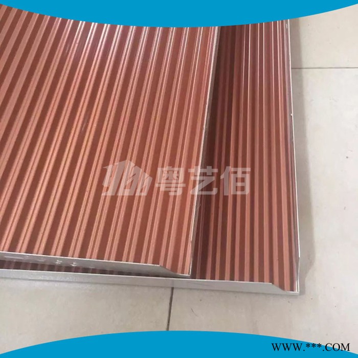 酒店吊顶600*1200瓦楞铝扣板， 勾搭式铝瓦楞扣板， 集成吊顶铝瓦楞板图2