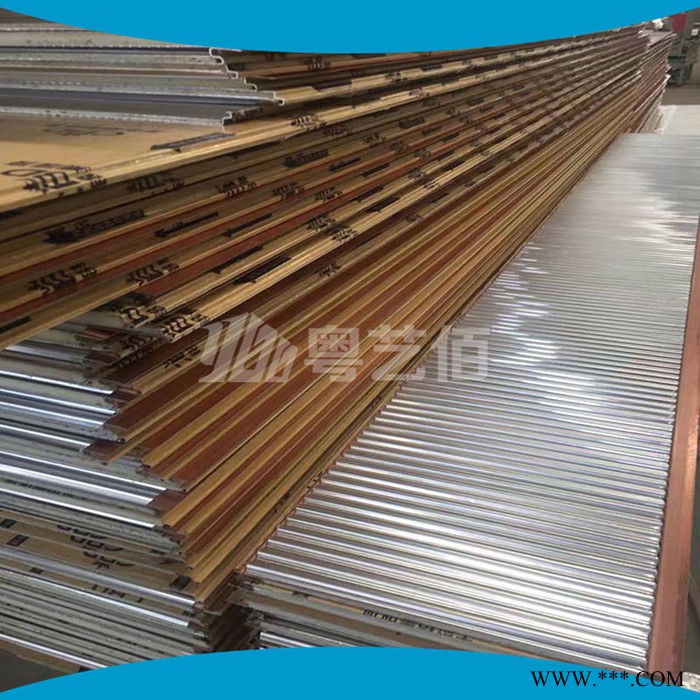 酒店吊顶600*1200瓦楞铝扣板， 勾搭式铝瓦楞扣板， 集成吊顶铝瓦楞板图6