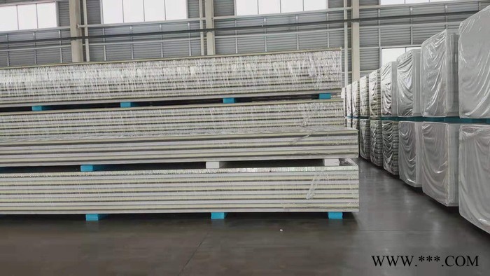 屋面瓦楞板外墙板隐钉式岩棉夹芯板横铺聚氨酯封边岩棉板四企口图3