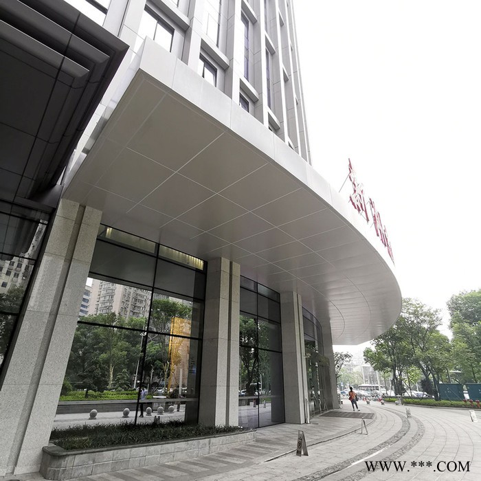 粤艺佰钢构雨棚包铝板材料,2mm铝板包迎宾雨棚造型,门头铝板造型厂家免费设计图5