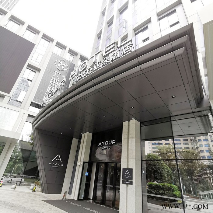 粤艺佰钢构雨棚包铝板材料,2mm铝板包迎宾雨棚造型,门头铝板造型厂家免费设计图2