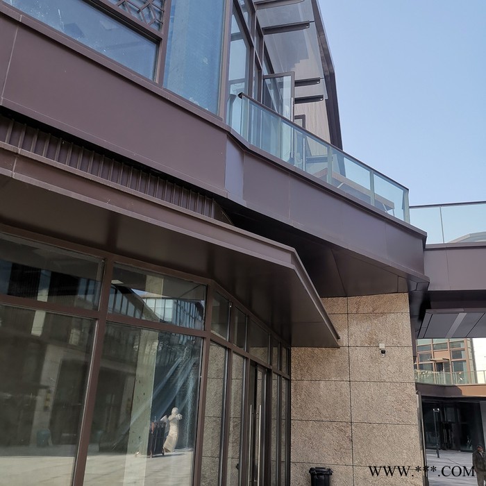 粤艺佰钢构雨棚包铝板材料,2mm铝板包迎宾雨棚造型,门头铝板造型厂家免费设计图4