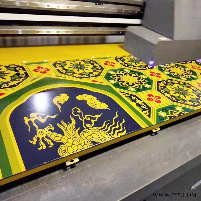 粤艺佰云南景区彩绘铝板定制，寺庙装饰防火彩绘铝单板，吊顶UV喷绘铝板不掉漆效果好图1