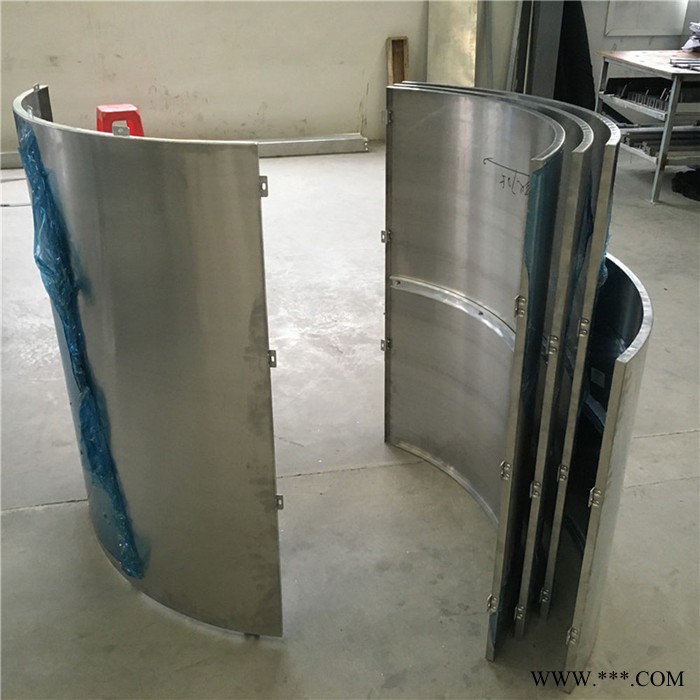 大厅立柱白色铝单板 铝单板包柱子定制 柱子装饰铝板包工包料 包柱子铝板效果图2