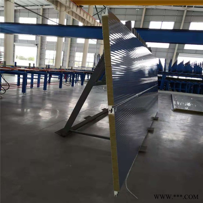 135-2410-1714  海安岩棉夹芯板厂家 硬质聚氨酯发泡夹芯板  暗钉式全岩棉墙面横铺夹芯板 屋面彩钢岩棉瓦楞板图2