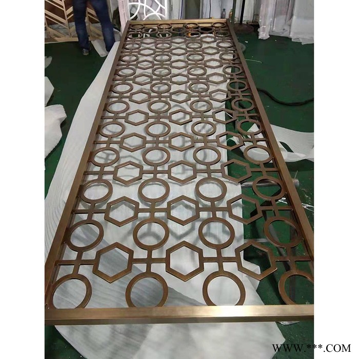 琳硕 厂家专业定制 屏风 铝板屏风 办公室屏风 中式金属铝板屏风图3