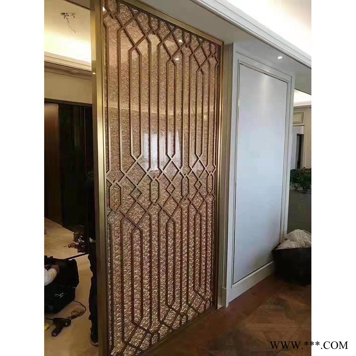 琳硕 厂家专业定制 屏风 铝板屏风 办公室屏风 中式金属铝板屏风图5