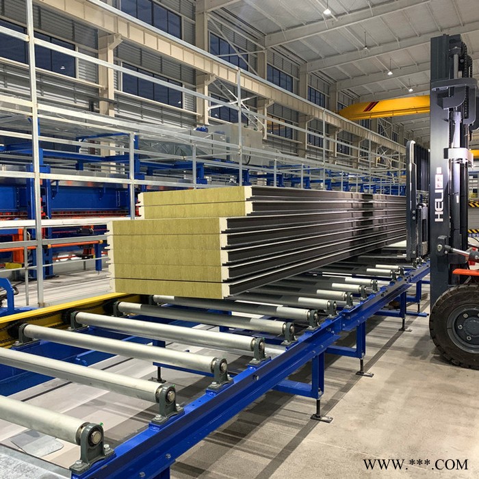 聚氨酯封边岩棉夹芯板 聚氨酯复合板 金属岩棉夹芯板瓦楞板图6