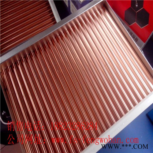 瓦楞板、冲孔瓦楞板、勾搭瓦楞板、木纹色瓦楞板【竣鼎装饰】图2