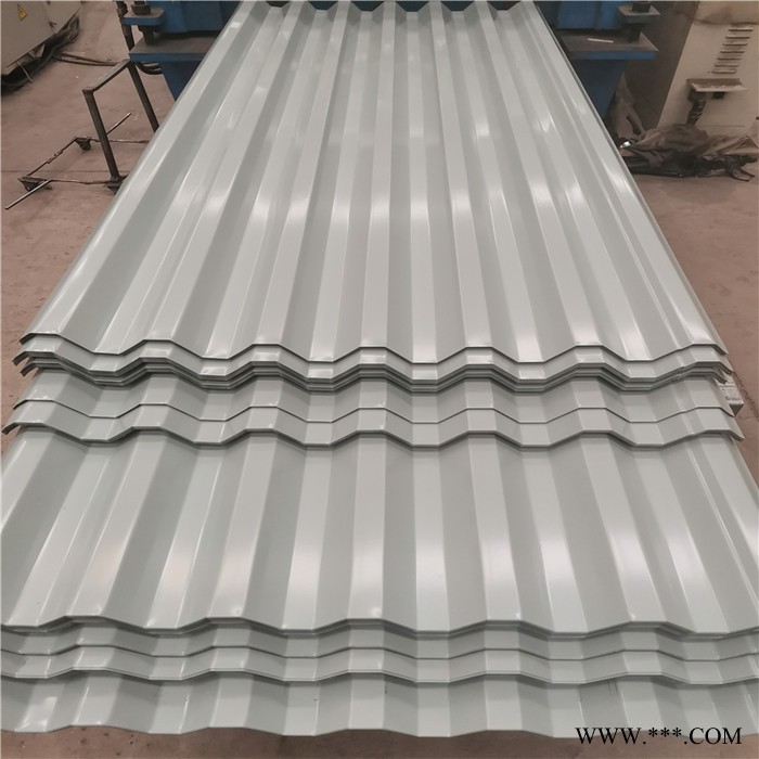 镀锌瓦楞板出口665彩涂波纹瓦菱形压花瓦楞板派送到厂图6