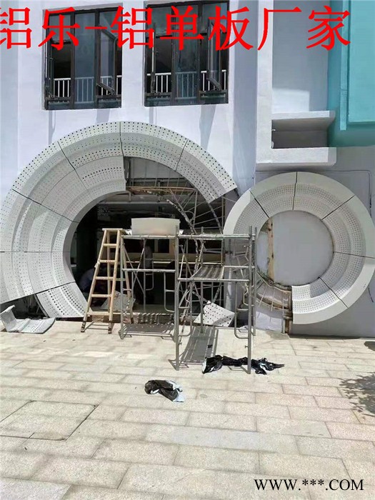 冲孔铝幕墙批发  外墙冲孔铝板加工  氟碳穿孔铝板信誉好厂家图2