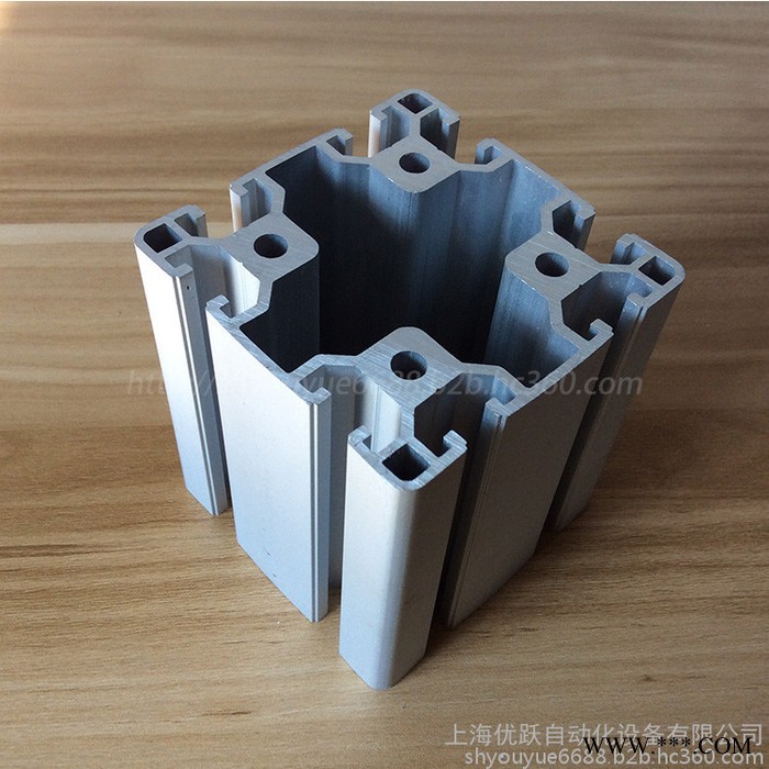 YY-8-8080铝型材 80*80欧标铝型材 重型铝型材  工业设备机架 提升机 自动化设备 流水线型材图2