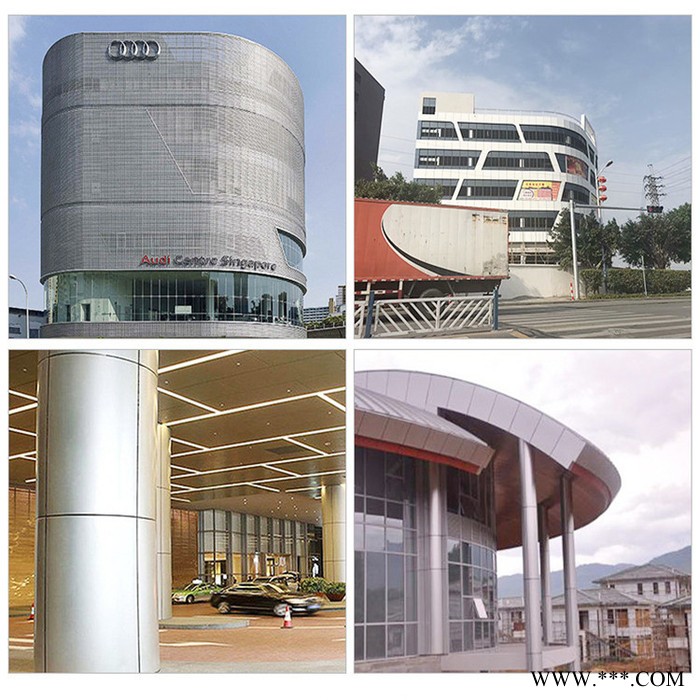 雕花弧形铝板包柱  3D包柱铝单板  弧形铝板包柱拼接图2