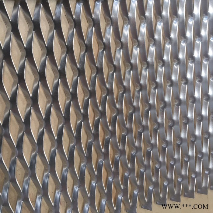 亿岑    厂家供应   铝板装饰菱形网   幕墙装饰铝板隔音网   菱形孔装饰网图2
