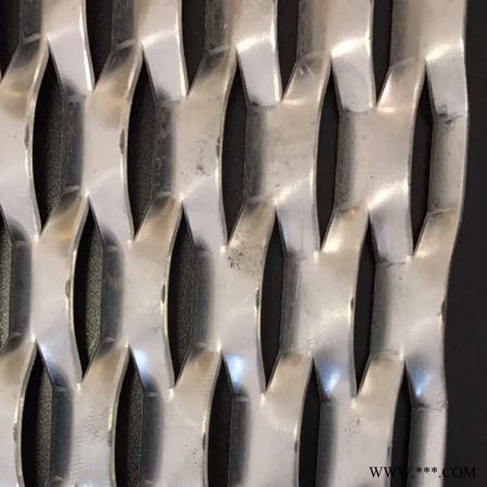 亿岑    厂家供应   铝板装饰菱形网   幕墙装饰铝板隔音网   菱形孔装饰网图3