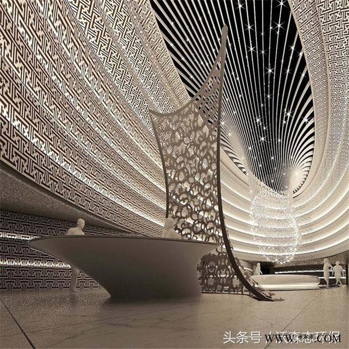 铝乐1100H24外墙铝板雕花 镂空外墙铝板 雕花铝天花加工性能好图2