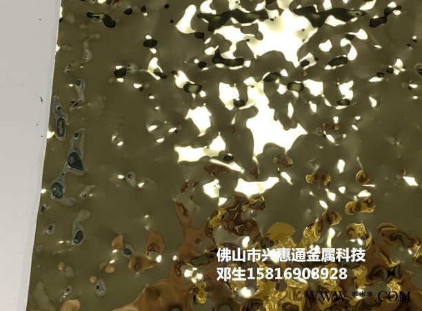 佛山兴惠通，304不锈钢水波纹板，不锈钢瓦楞板，整卷镀钛专业不锈钢彩色板厂家图4