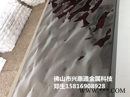 佛山兴惠通，304不锈钢水波纹板，不锈钢瓦楞板，整卷镀钛专业不锈钢彩色板厂家图2