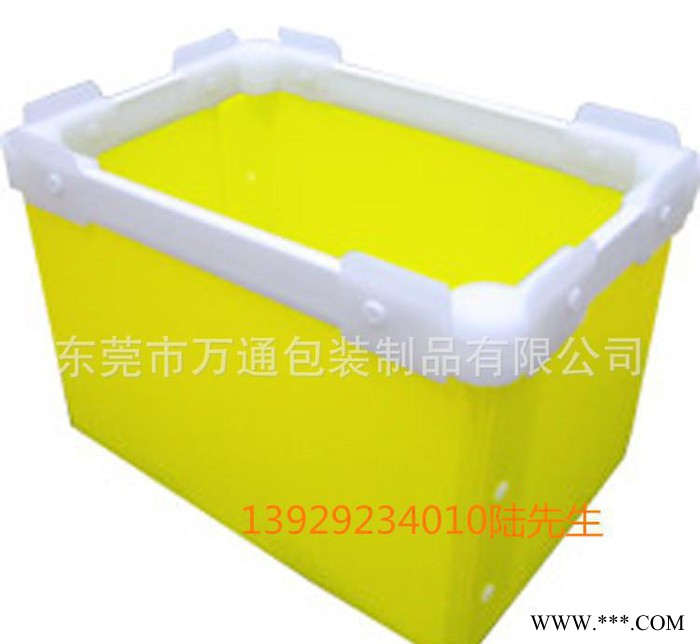 专业PP中空板折叠周转箱 瓦楞板周转箱带防尘布图2
