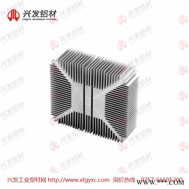 兴发铝业 铝型材散热器 电子散热器型材定制加工图2