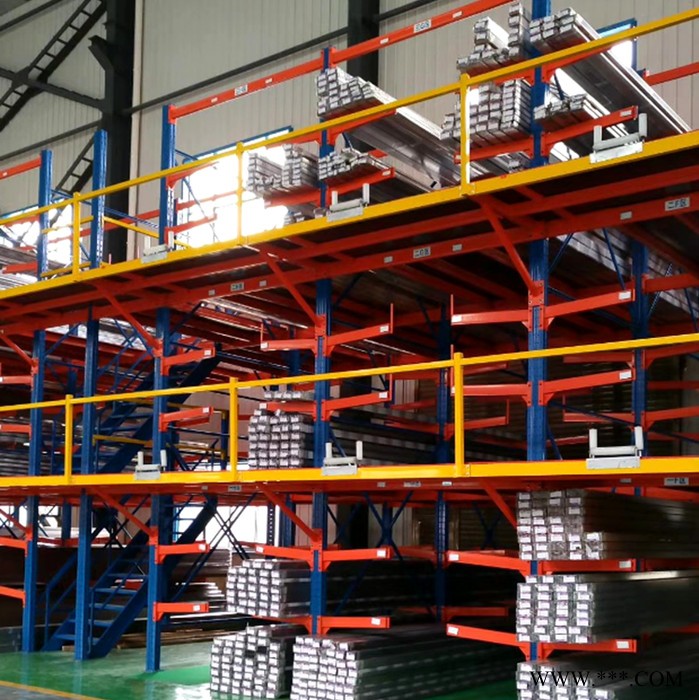 南京倍库 铝型材悬臂货架 仓库库房重型高位多层铝型材专用存储存放货架 门窗行业铝型材架 门窗厂铝材货架定做图4