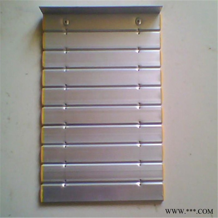 图纸定制铝型材防护帘 挡屑铝帘 铝帘防护罩厂家图5