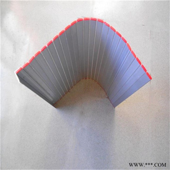 图纸定制铝型材防护帘 挡屑铝帘 铝帘防护罩厂家图6