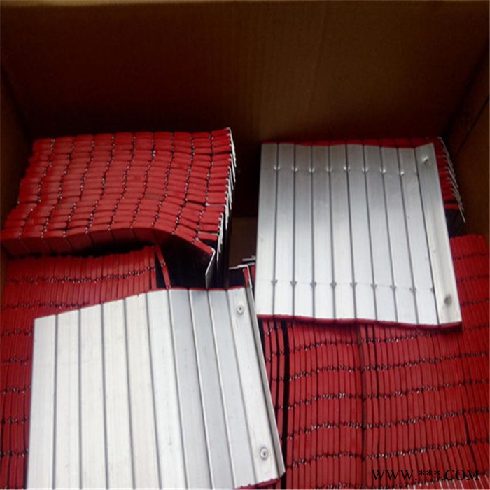 图纸定制铝型材防护帘 挡屑铝帘 铝帘防护罩厂家图3