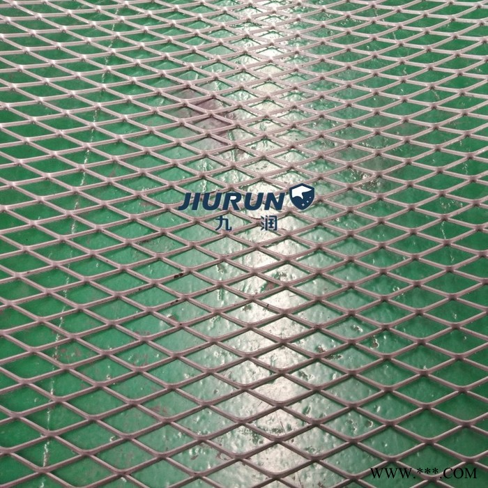 供应 浸塑菱形网 铝板拉伸网图1