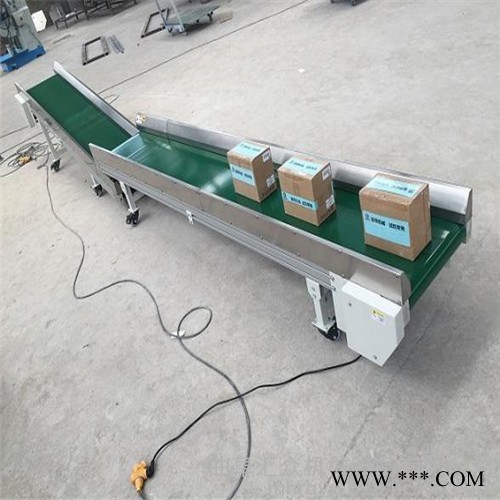 PVC带裙边皮带输送机 铝型材框架食品带输送机图6