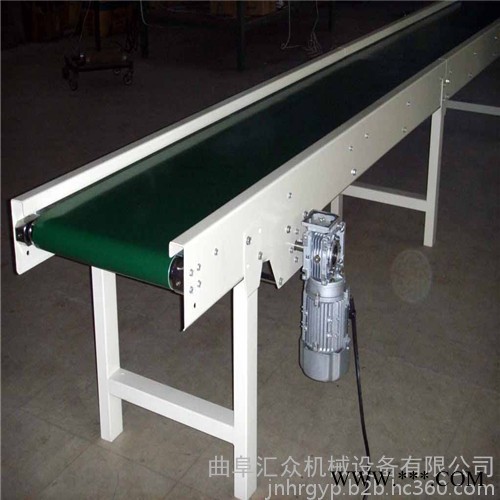 PVC带裙边皮带输送机 铝型材框架食品带输送机图2