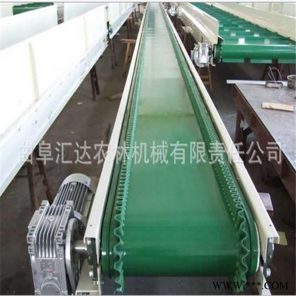 汇众非标 轻型铝型材输送机 加宽电动升降爬坡装车铝型材皮带输送机图2