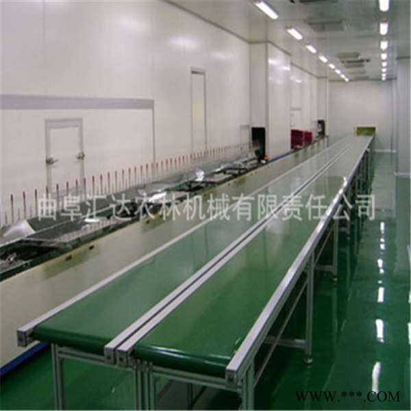 汇众非标 轻型铝型材输送机 加宽电动升降爬坡装车铝型材皮带输送机图3