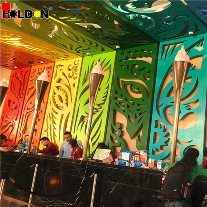 【广州豪顶】氟碳铝板幕墙装饰门头冲孔铝板外墙室内氟碳冲孔铝单板供应 20年不变色图8