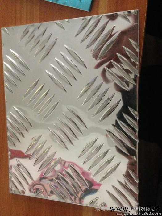 生产批发铝板 5052铝合金板 指针型 五条筋花纹铝板 耐腐防锈图4