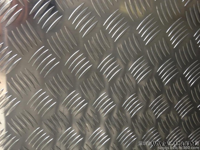 生产批发铝板 5052铝合金板 指针型 五条筋花纹铝板 耐腐防锈图2