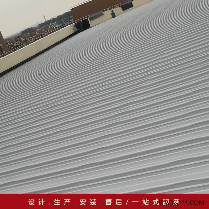 厂家供应铝镁锰屋面板 0.9mm厚65-430型铝板金属墙面铝瓦 直立锁边铝镁锰安装视频图5