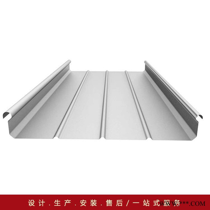 厂家供应铝镁锰屋面板 0.9mm厚65-430型铝板金属墙面铝瓦 直立锁边铝镁锰安装视频图3