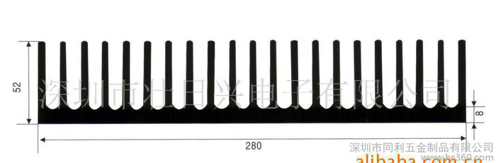 **推荐 工业铝型材散热器 佛山新款铝型材散热器深圳铝型材散热器图2