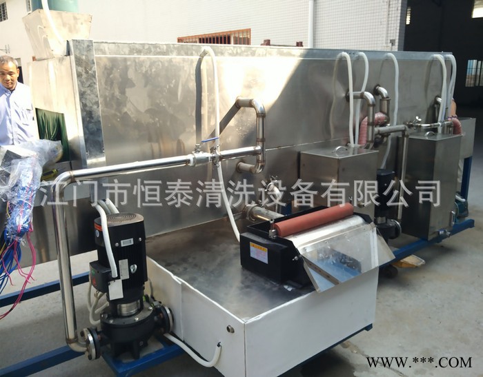 【江门恒泰】铝板平板亚克力板毛刷清洗机超声波清洗机直销图3