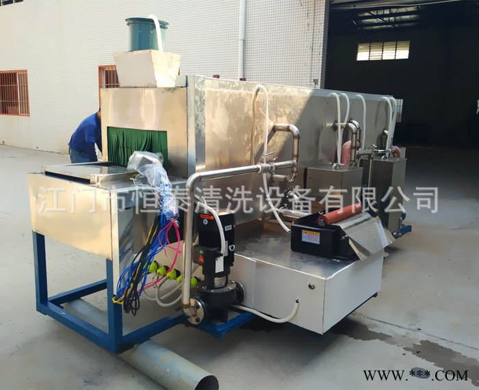 【江门恒泰】铝板平板亚克力板毛刷清洗机超声波清洗机直销图2