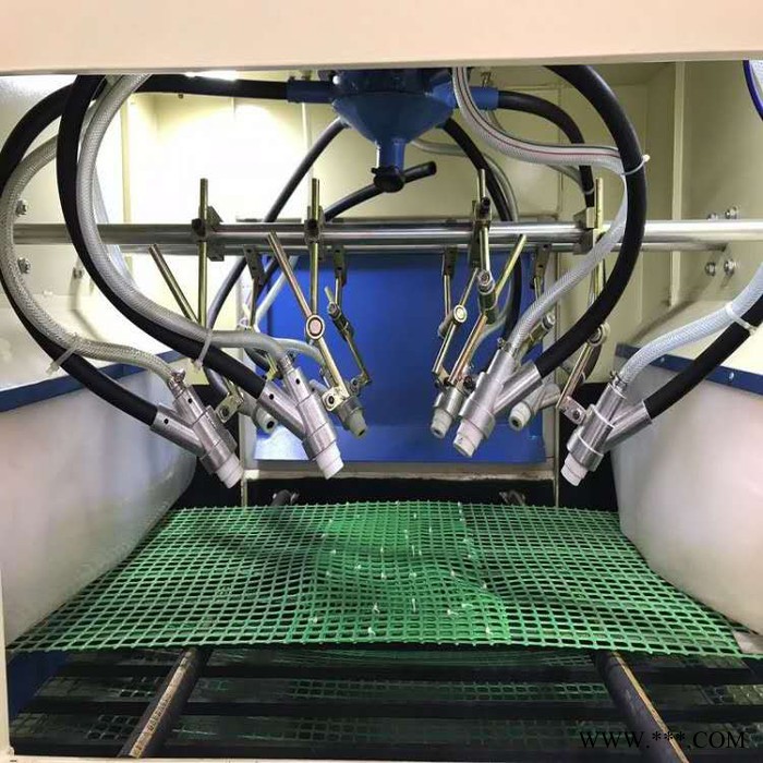 **铝型材自动喷砂机 自动通过式喷沙机 铝合金输送式喷砂机图3