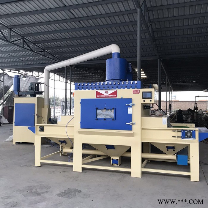 **铝型材自动喷砂机 自动通过式喷沙机 铝合金输送式喷砂机图4