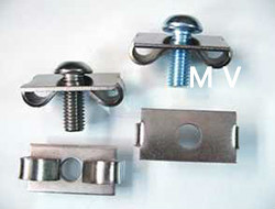 沃萱 斜角连接件 弹性扣件 活动铰链 间隔连接块 工业铝型材 铝合金型材 铝型材 非标件型材 铝型材定制 平机螺栓图5