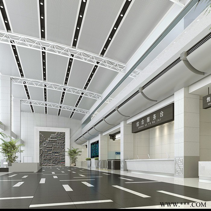 厂家集成吊顶铝扣板600机场工程专用耐腐蚀天花铝板吊顶材料图6