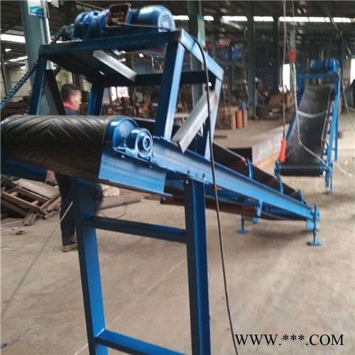 散料大型皮带输送机 六九重工铝型材质水平输送机图3