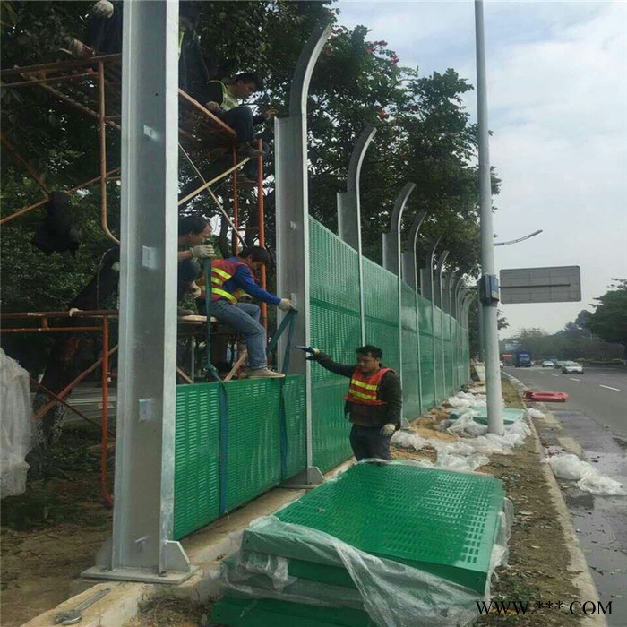 信德 湛江公路声屏障  铝板声屏障  内填通孔泡沫铝板  可定制图2