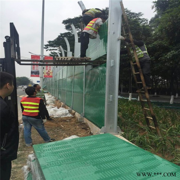 信德 湛江公路声屏障  铝板声屏障  内填通孔泡沫铝板  可定制图4