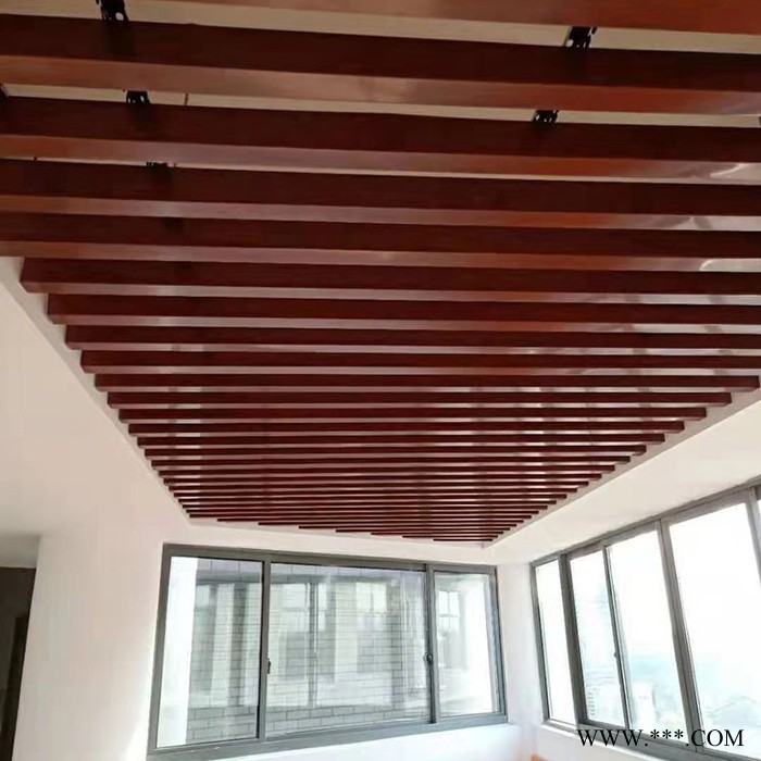 木纹装饰铝方通 铝天花吊顶铝型材 四方管型材铝方通图7